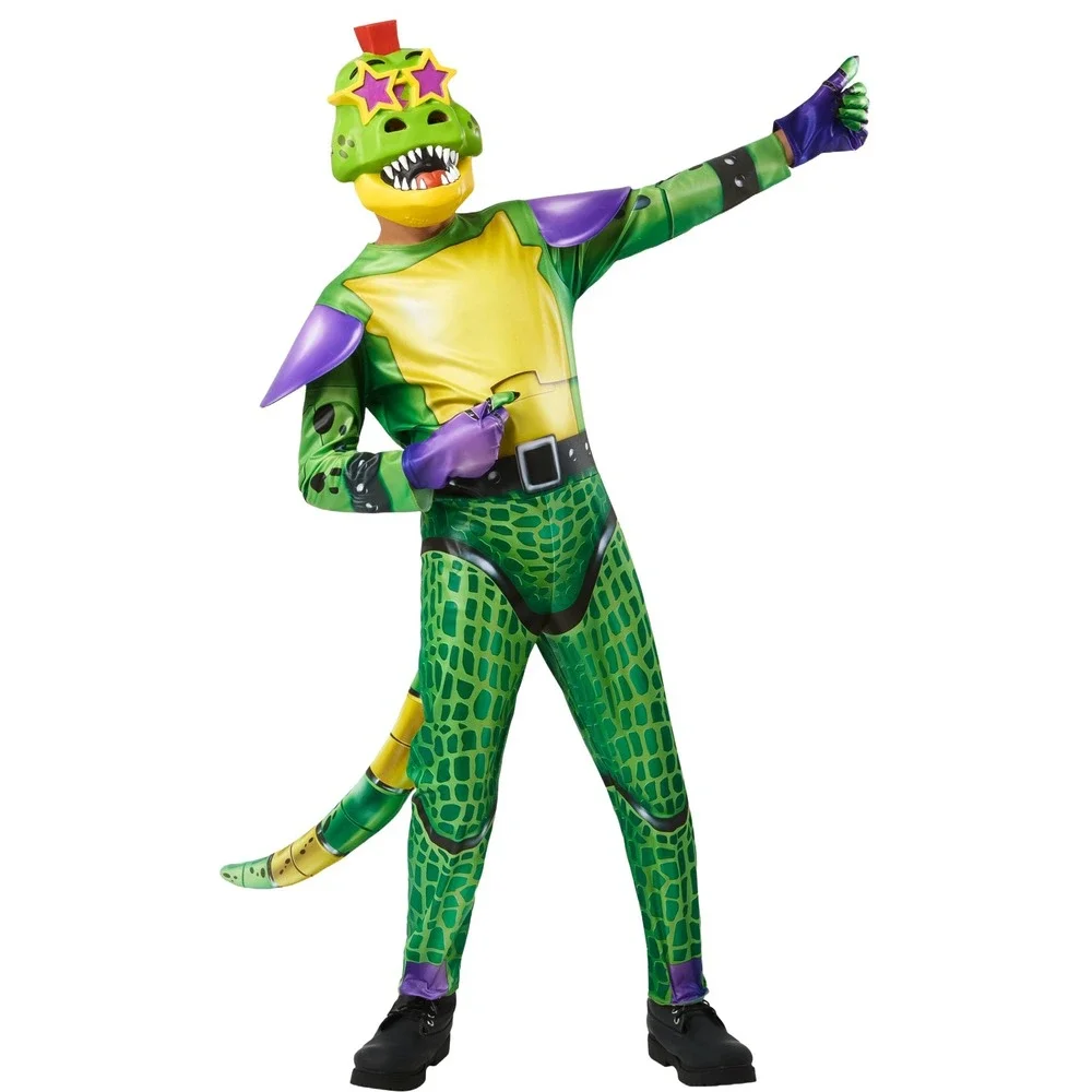 Five Nights at Freddy's Montgomery Gator Costume Boys S 6/7 Rubies NWT
